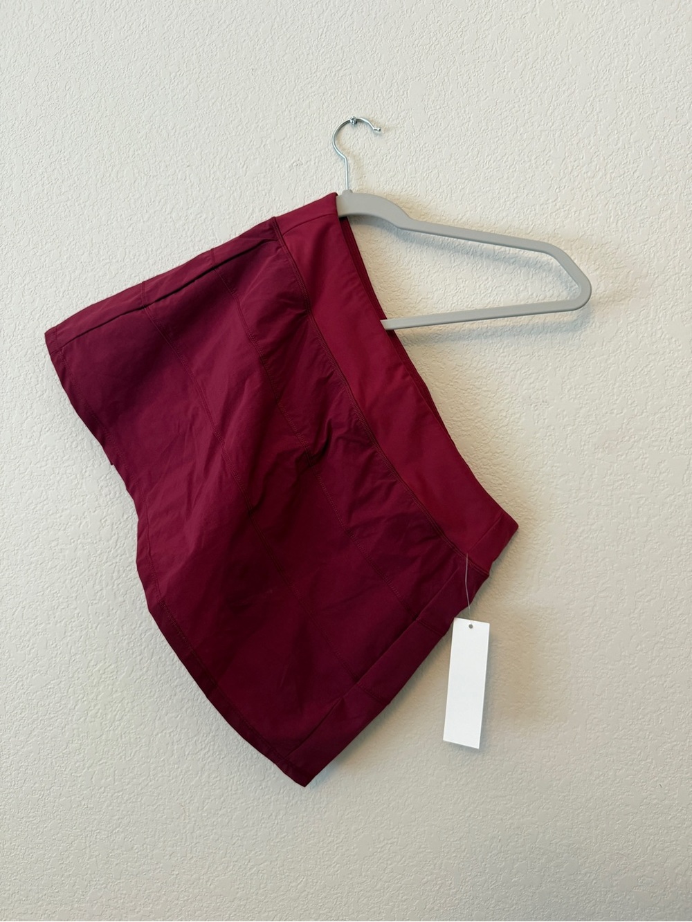 Women's Maroon Athletic Skirt - Lightweight Performance